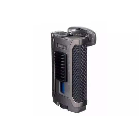 Colibri Apex Matte Charcoal, egyes Jet lánggal égő szivar öngyújtó Pachmayr mintával - matt sötétszürke
