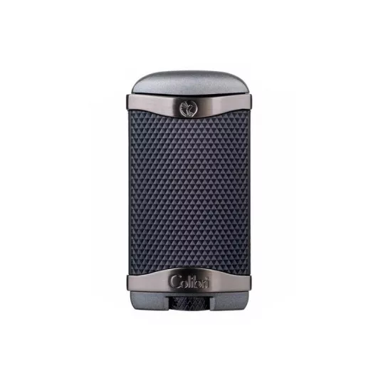 Colibri Apex Matte Charcoal, egyes Jet lánggal égő szivar öngyújtó Pachmayr mintával - matt sötétszürke