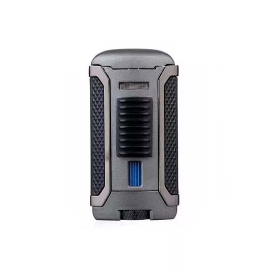 Colibri Apex Matte Charcoal, egyes Jet lánggal égő szivar öngyújtó Pachmayr mintával - matt sötétszürke