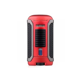 Colibri Apex Matte Red, egyes Jet lánggal égő szivar öngyújtó Pachmayr mintával - matt piros