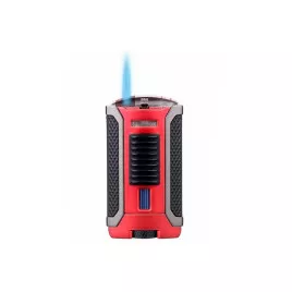 Colibri Apex Matte Red, egyes Jet lánggal égő szivar öngyújtó Pachmayr mintával - matt piros