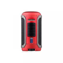 Colibri Apex Matte Red, egyes Jet lánggal égő szivar öngyújtó Pachmayr mintával - matt piros