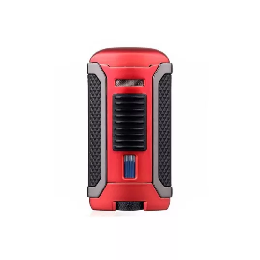 Colibri Apex Matte Red, egyes Jet lánggal égő szivar öngyújtó Pachmayr mintával - matt piros