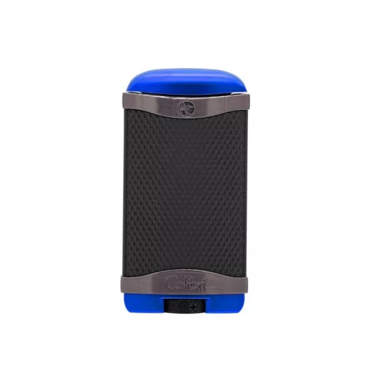 Colibri Apex Matte Blue, egyes Jet lánggal égő szivar öngyújtó Pachmayr mintával - matt kék