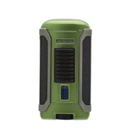 Colibri Apex Matte Green, egyes Jet lánggal égő szivar öngyújtó Pachmayr mintával - zöld