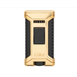 Colibri Ascari Gold & Black hármas szúrólángos szivaröngyújtó beépített szivarfúróval