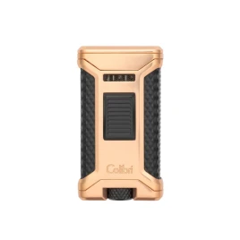 Colibri Ascari Rosegold & Black hármas szúrólángos szivaröngyújtó beépített szivarfúróval