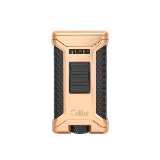 Colibri Ascari Rosegold & Black hármas szúrólángos szivaröngyújtó beépített szivarfúróval - Colibri Ascari