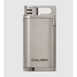 Colibri Belmont, egyes Jet lánggal égő szivar öngyújtó szürke színben