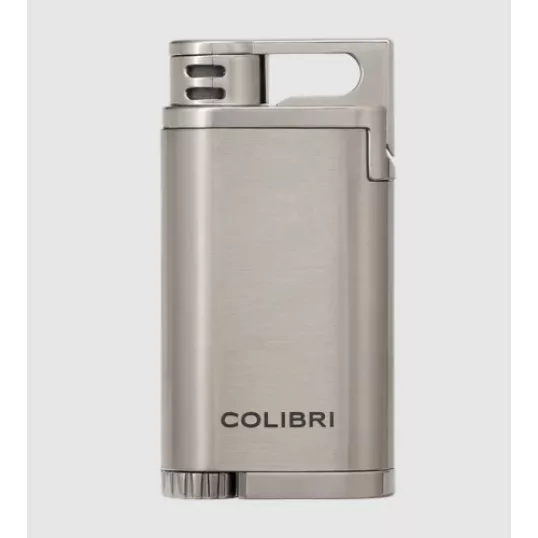 Colibri Belmont, egyes Jet lánggal égő szivar öngyújtó szürke színben