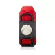 Colibri Boss III Jet Red Black szivar gyújtó 3-as szúrólánggal és kihajtható dupla pengés szivarvágóval - fekete/vörös