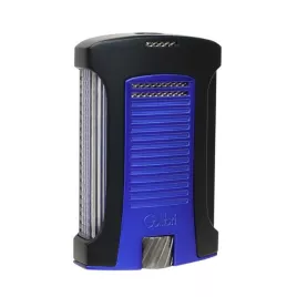 Colibri Daytona Black+Blue erős egyes szúrólángos szivar öngyújtó piezo gyújtással - fekete és kék
