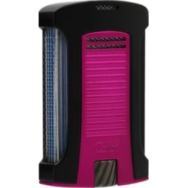Colibri Daytona Black+Pink erős egyes szúrólángos szivar öngyújtó piezo gyújtással - fekete és rózsaszín