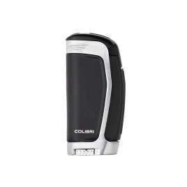 Colibri Enterprise E3 - 3 sugaras oldalsó szúrólángos szivaröngyújtó - fekete,króm