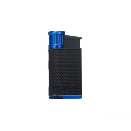 Colibri Evo Blue - szivargyújtó ferde szúrólánggal, Pachmayr mintával fekete/kék színű
