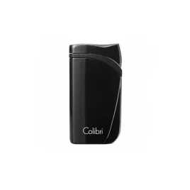 Colibri Falcon Metallic Black különleges kialakítású szúró lángos szivar öngyújtó - fekete