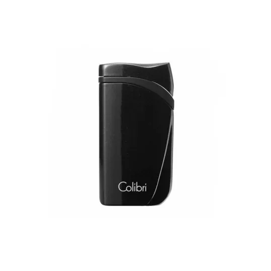 Colibri Falcon Metallic Black különleges kialakítású szúró lángos szivar öngyújtó - fekete