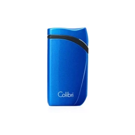 Colibri Falcon Metallic Blue különleges kialakítású szúró lángos szivar öngyújtó - kék