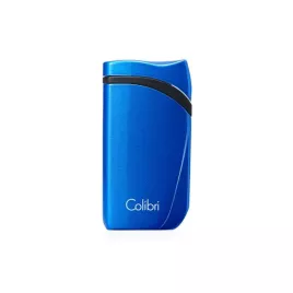 Colibri Falcon Metallic Blue különleges kialakítású szúró lángos szivar öngyújtó - kék