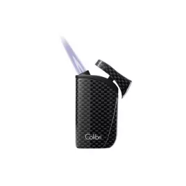 Colibri Falcon Carbon Fiber Black különleges kialakítású szúró lángos szivar öngyújtó - fekete