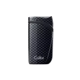 Colibri Falcon Carbon Fiber Black különleges kialakítású szúró lángos szivar öngyújtó - fekete
