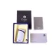 Colibri Falcon Carbon Fiber Silver különleges kialakítású szúró lángos szivar öngyújtó - ezüst