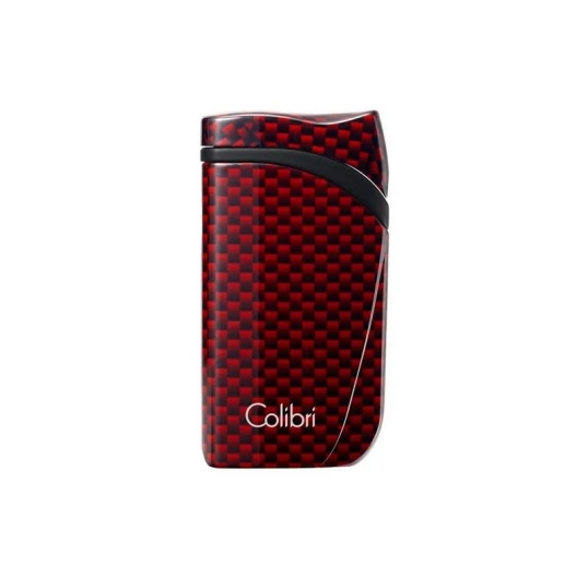 Colibri Falcon Carbon Fiber Red különleges kialakítású szúró lángos szivar öngyújtó - vörös - Colibri Falcon