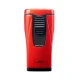 Colibri Monaco Metallic Red hármas piramis lángú szúrólángos szivar öngyújtó – piros - Colibri Monaco