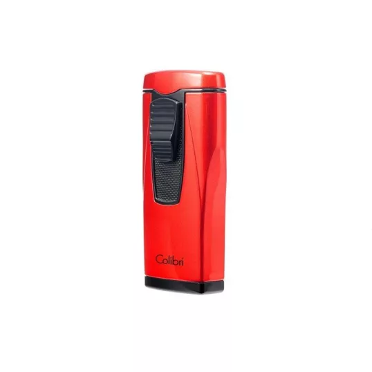 Colibri Monaco Metallic Red hármas piramis lángú szúrólángos szivar öngyújtó – piros