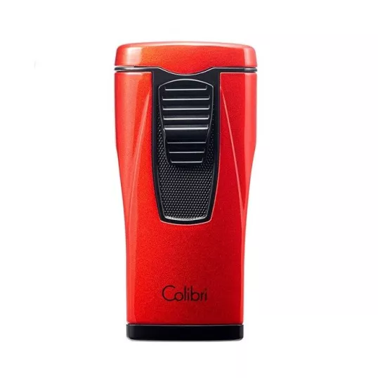 Colibri Monaco Metallic Red hármas piramis lángú szúrólángos szivar öngyújtó – piros