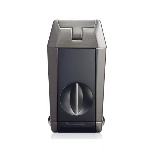 Colibri Quantum Gunmetal, tripla szúrólángos szivar öngyújtó beépített ék vágóval - sötétszürke