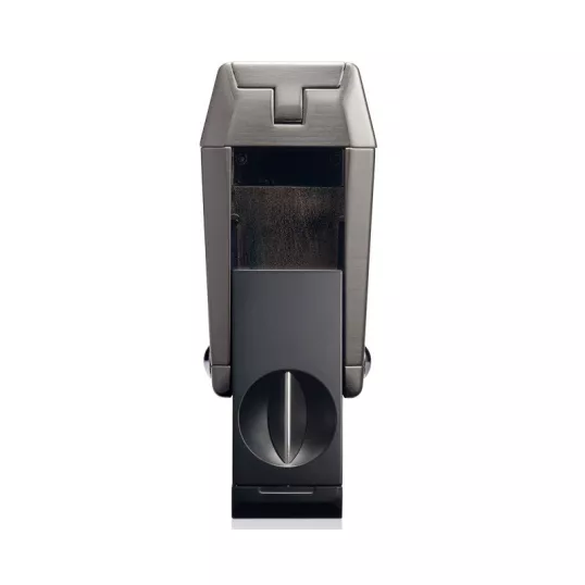 Colibri Quantum Gunmetal, tripla szúrólángos szivar öngyújtó beépített ék vágóval - sötétszürke