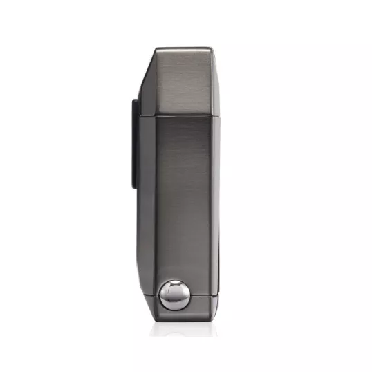Colibri Quantum Gunmetal, tripla szúrólángos szivar öngyújtó beépített ék vágóval - sötétszürke