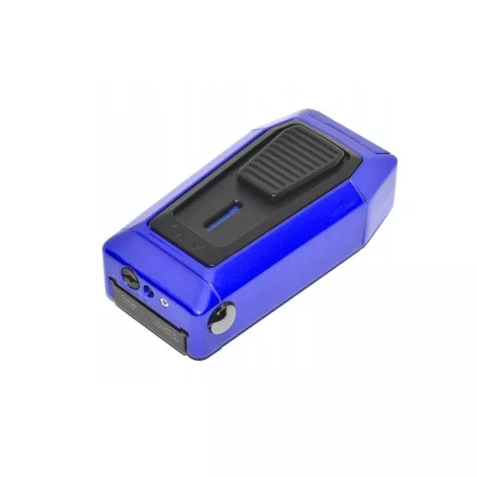 Colibri Quantum Blue tripla szúrólángos szivar öngyújtó beépített ék vágóval - kék 