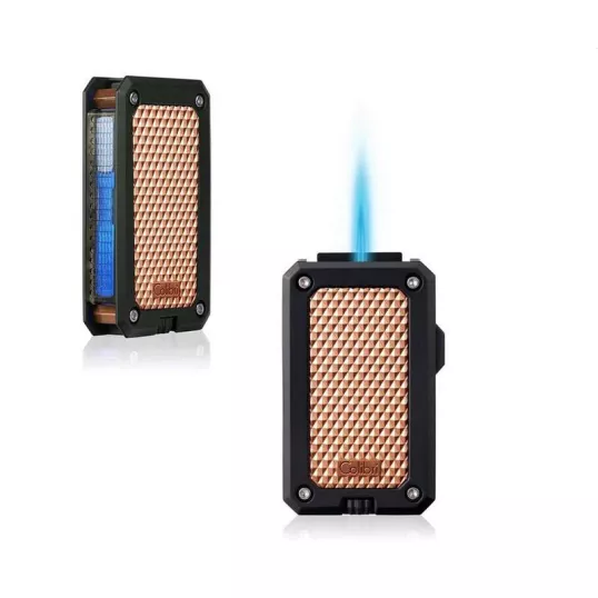 Colibri Rally Rose Gold szúrólángos szivargyújtó - fekete és rózsaarany