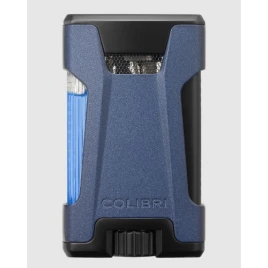 Colibri Rebel, dupla Jet lánggal égő szivaröngyújtó - kék