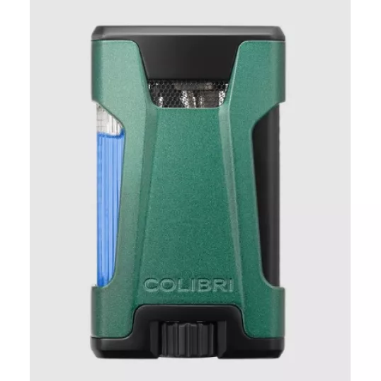 Colibri Rebel, dupla Jet lánggal égő szivaröngyújtó - zöld
