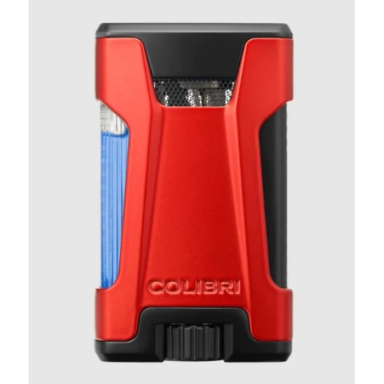 Colibri Rebel, dupla Jet lánggal égő szivaröngyújtó - piros - Colibri Rebel
