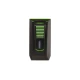 Colibri Slide Black & Green fekete és zöld színű szivaröngyújtó dupla szúrólánggal és beépített szivarfúróval - Colibri Slide