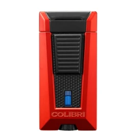 Colibri Stealth Triple hármas szúrólángos szivar öngyújtó – matt piros-fekete