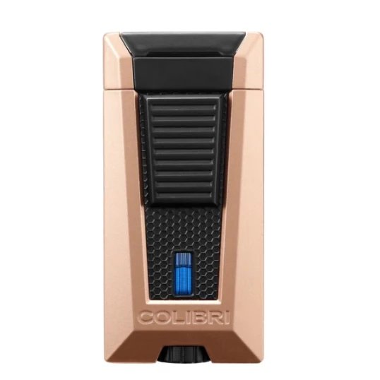 Colibri Stealth Triple hármas szúrólángos szivar öngyújtó – matt rose gold-fekete