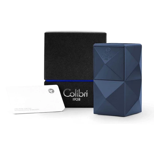 Colibri Quasar Blue, nagy méretű asztali szivargyújtó 3-as szúrólánggal - kék