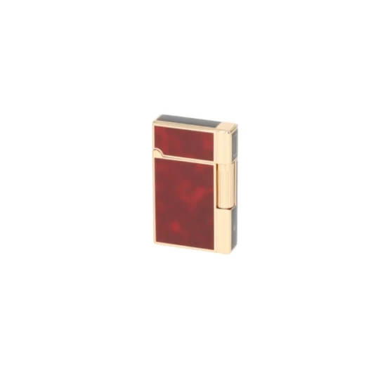 Eurojet tűzköves öngyújtó kőbarna betéttel, arany színű oldallal és fekete díszcsíkkal - OUTLET - HumidorShop Outlet