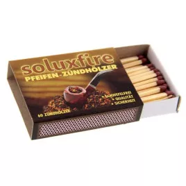 Soluxfire pipa gyújtó gyufa pipás képekkel, kén mentes kb. 60 szál