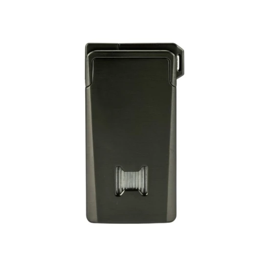 Passatore Devon Dual Flame pipa- és szivaröngyújtó – gun satin - Minőségi pipás öngyújtó