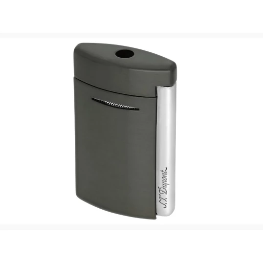 S.T. Dupont MiniJet Gunmetal Brosse szúrólángos szivaröngyújtó, sötétszürke