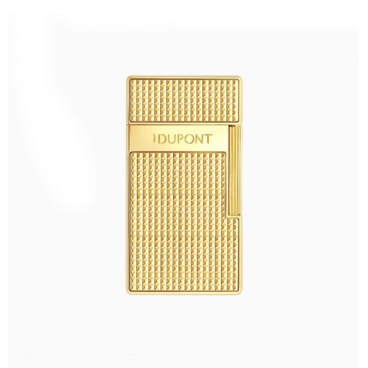 S.T. Dupont LI Biggy Diamond Head Golden szivaros öngyújtó - széles szúrólánggal - S.T. Dupont Big D