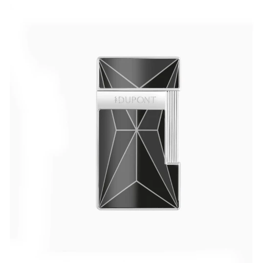 S.T. Dupont LI Slimmy X Black szúrólángos öngyújtó - Lacq/Chrome