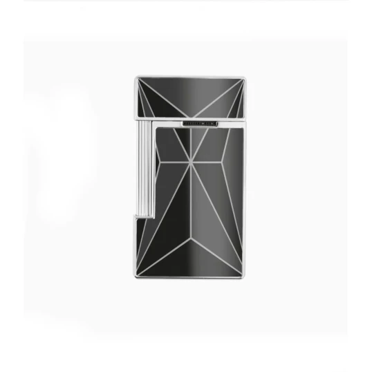 S.T. Dupont LI Slimmy X Black szúrólángos öngyújtó - Lacq/Chrome
