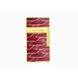 S.T. Dupont BQ Biggy Burgundy Monogram 1872 exkluzív szivargyújtó - Bordó és arany színű
